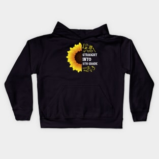 Straight into Fifth grade Back To School Sunflower Kids Hoodie